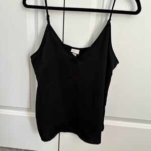 Black silk camisole size medium